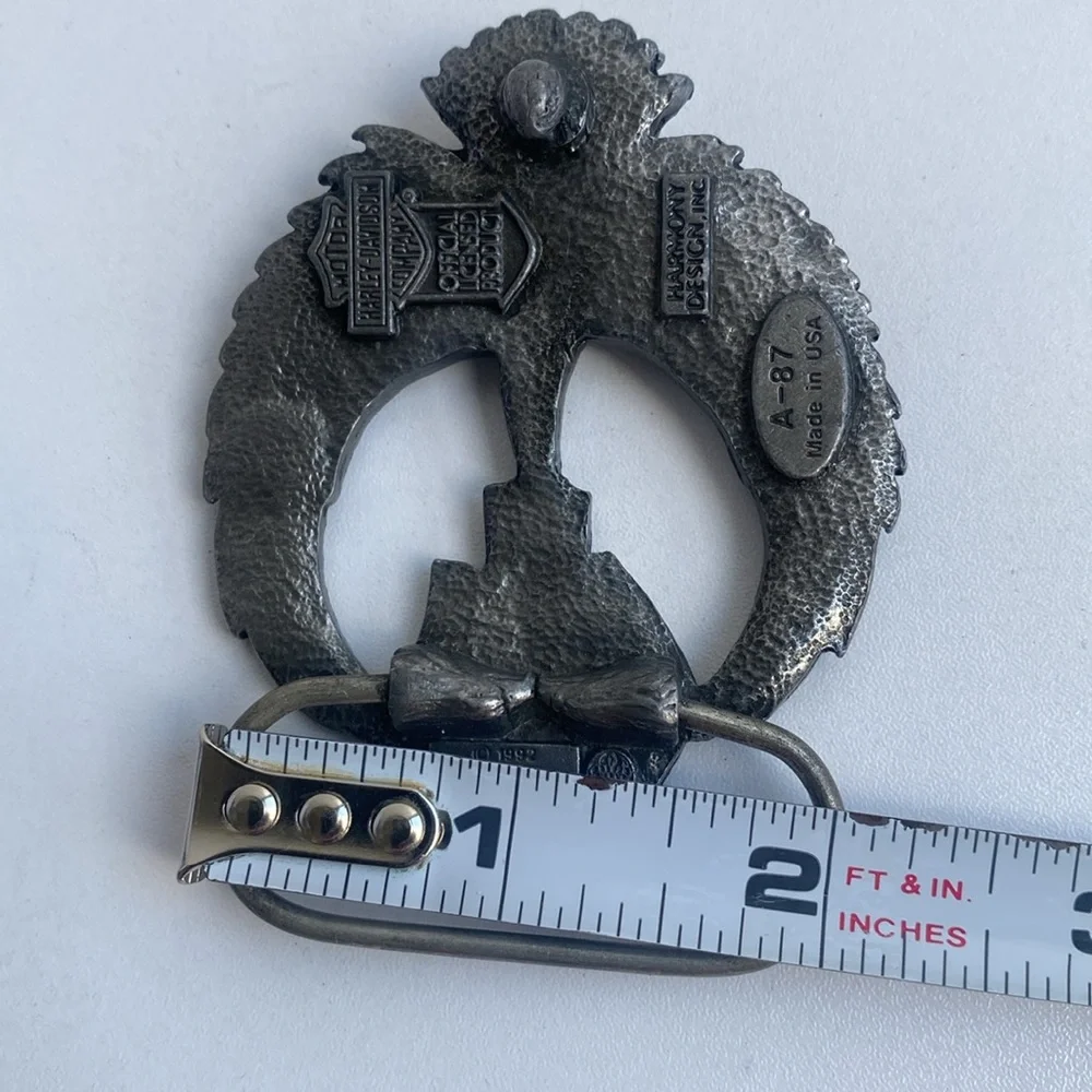 Vintage 1992 Harley-Davidson Eagle‎ Belt Buckle – Made in USA